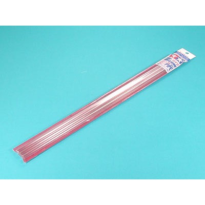 PLASTIC BEAMS CLEAR PIPE ( ROUND ) 8mm - 3 PCS - LENGTH : 40 cm - TAMIYA
